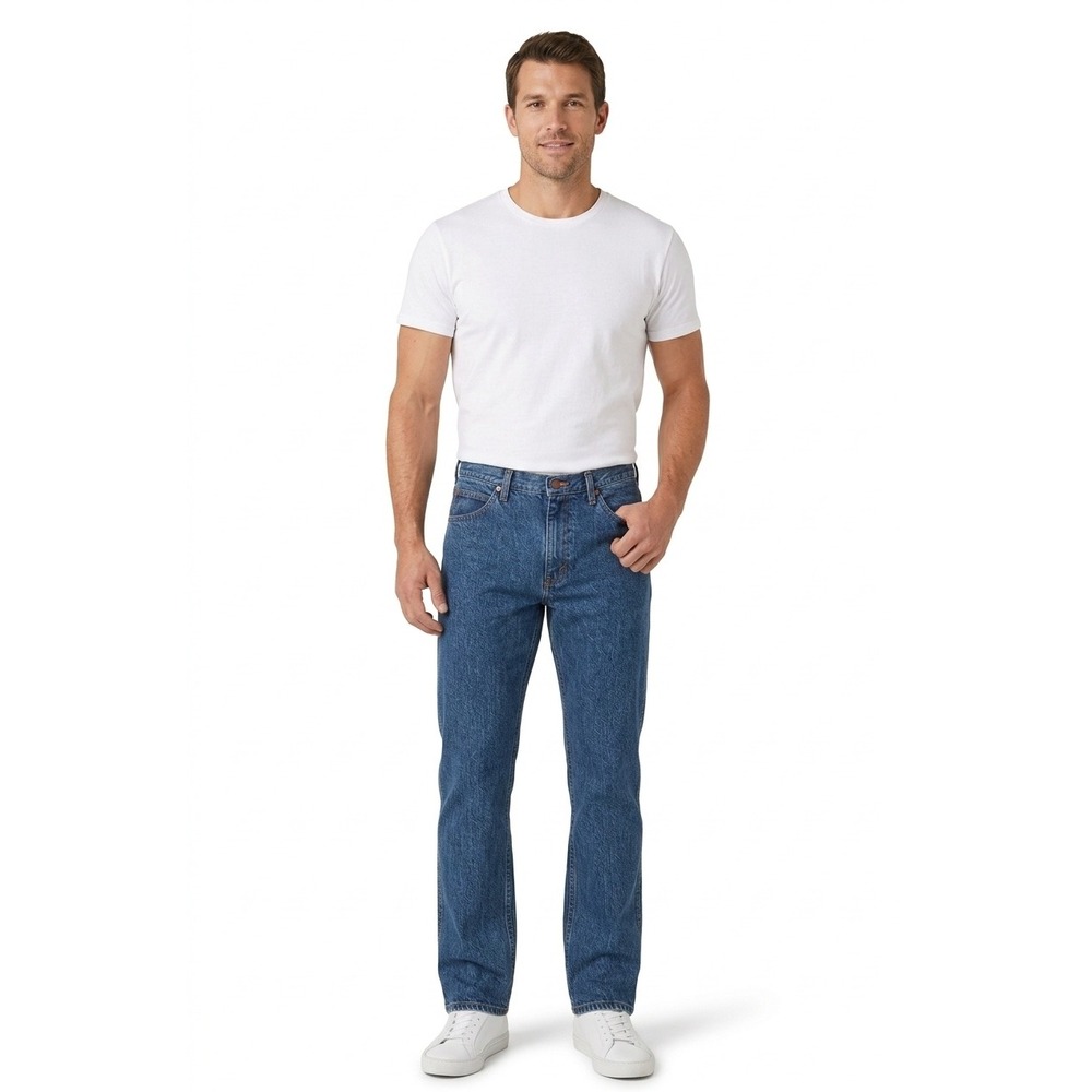 Wrangler Cowboy Cut Jeans Blue Regular Fit 47MACMT - 35x36